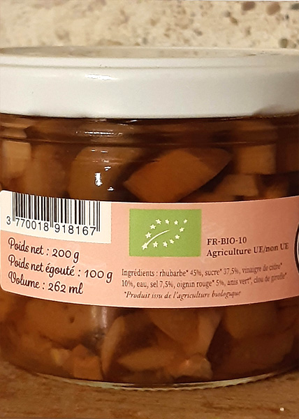 pickles de rhubarbe La Bocalerie De Nadine - © lesProducteurs.online
